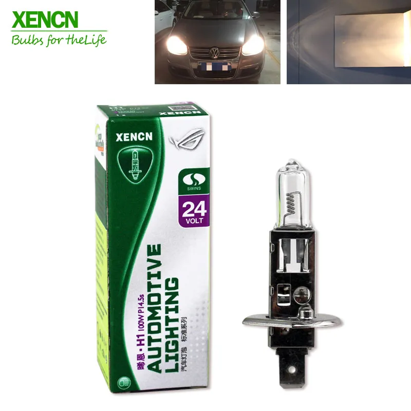 Автомобильные лампы XENCN H1 H3 H4 H7 24V 3200 K автомобильные фары для внедорожников