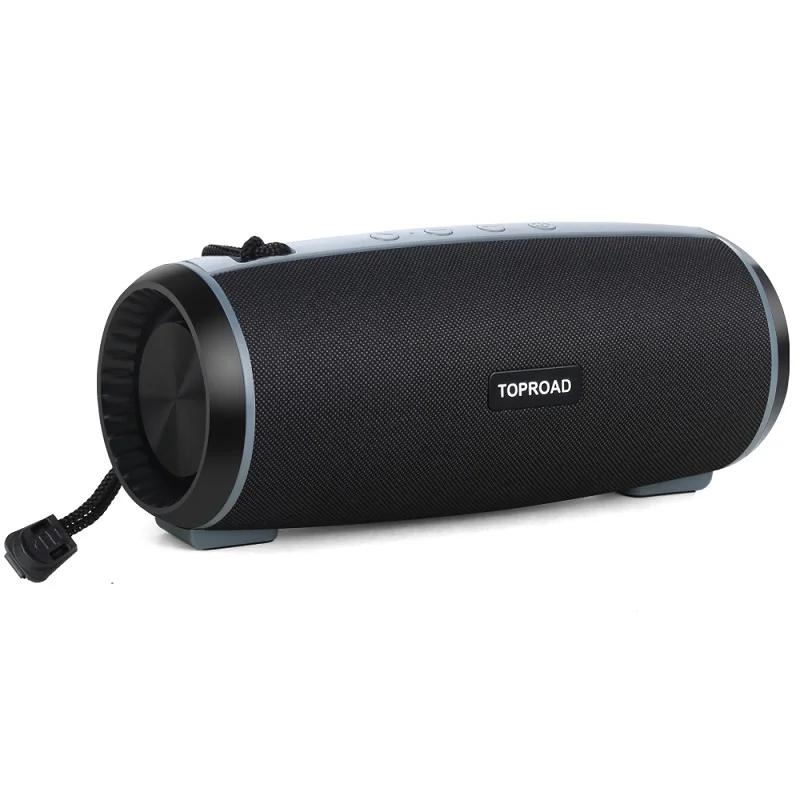 Black speaker TOPROAD беспроводной 10 Вт портативный Bluetooth динамик наружная Колонка сабвуфер стерео динамик s звуковая коробка поддержка TF FM радио USB TWS - Цвет: Black speaker