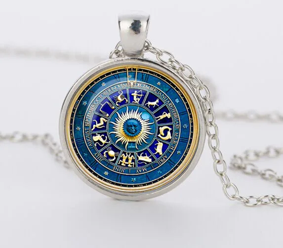 Новинка 2017 модное винтажное ожерелье синего цвета Инь Янь подвеска в стиле Викки