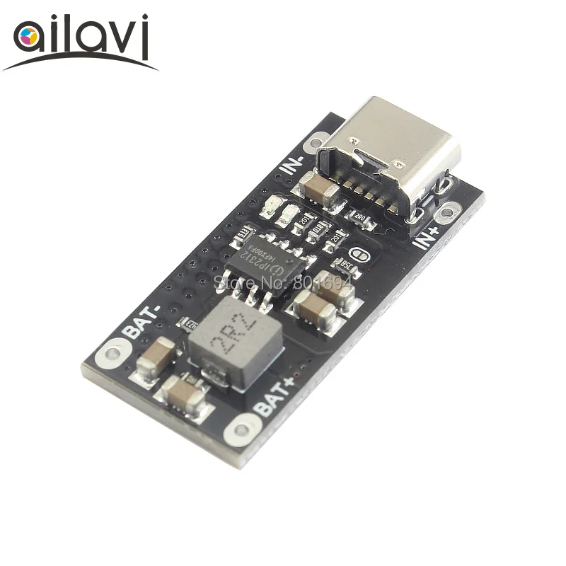 3A высокий ток 3.7V3.6V литий-полимерный Батарея быстрая зарядная плата IP2312 при напряжении от 5 В до 4.2V4.35V 18650 трехкомпонентная литиевая Зарядное устройство Модуль