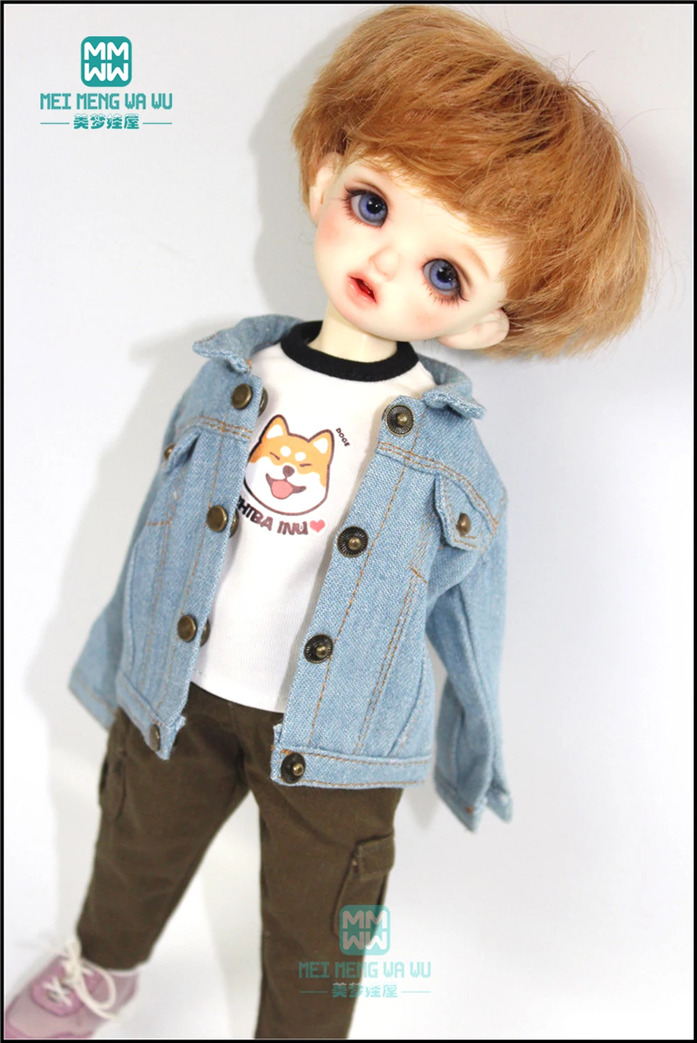 BJD аксессуары Кукла Одежда для 27 см-30 см 1/6 BJD YOSD кукла Модная Джинсовая куртка, шорты