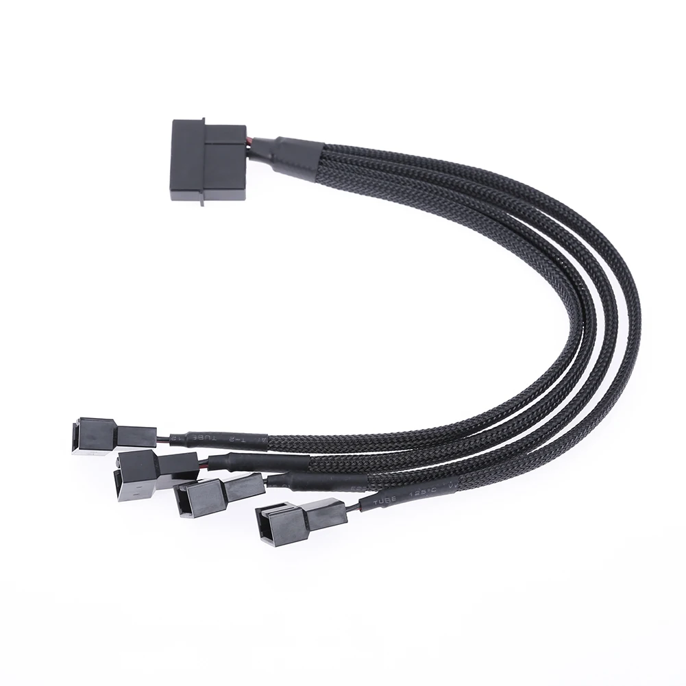 1 шт. 4 контактный IDE Molex на портовый 3Pin/4pin кулер охлаждение разветвитель
