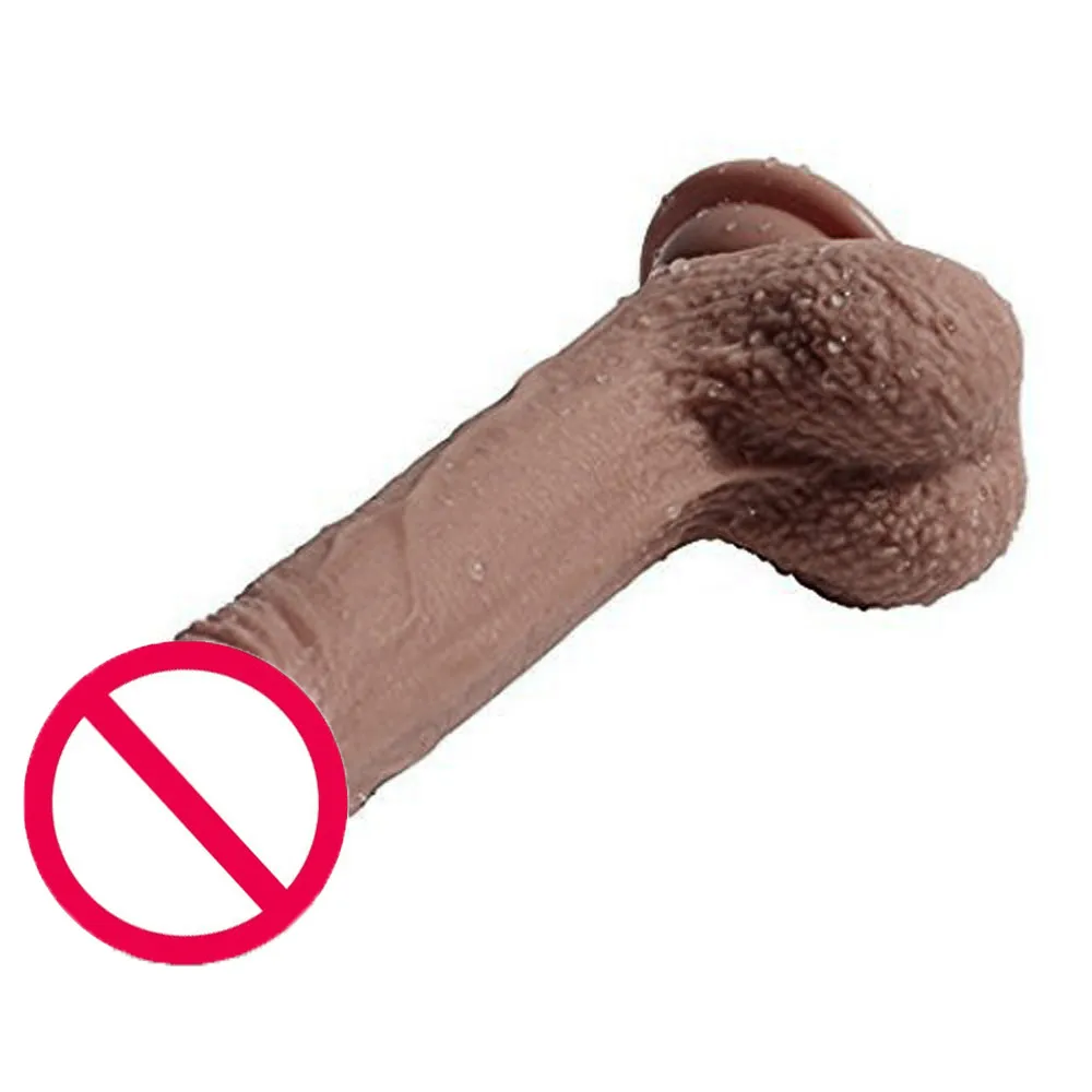 Мягкий реалистичный фаллоимитатор вибратор нагревающий большой на присоске