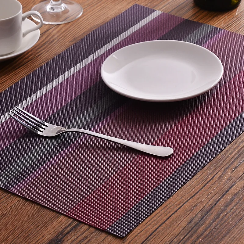 Dinner Placemat Pvc Dining Table Mat Disc Pads Bowl Pad Coasters Waterproof Decor Cloth Slip-Resistant | Дом и сад