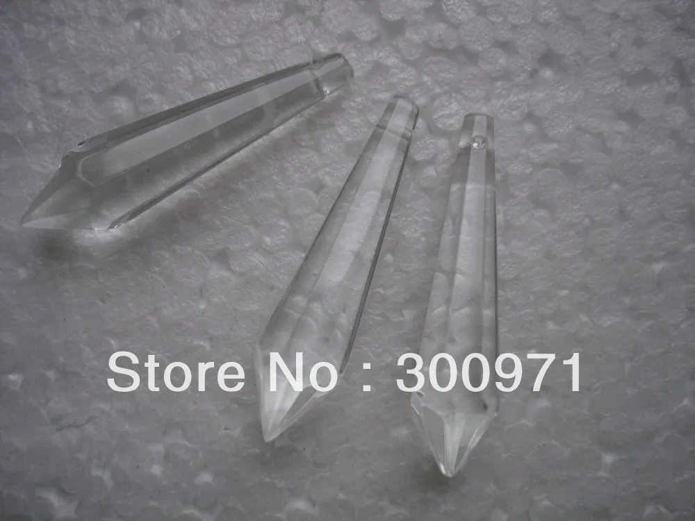 

200pcs/lot 60mm crystal chandelier trimming ,crystal chandelier parts, crystal prism drop pendant for chandelier parts