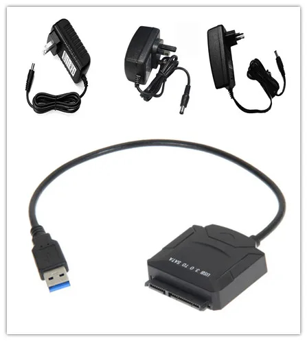 USB адаптер 3 0 a SATA для 2 5 дюймового жесткого диска дюйма внешнего SSD портативный DVD и
