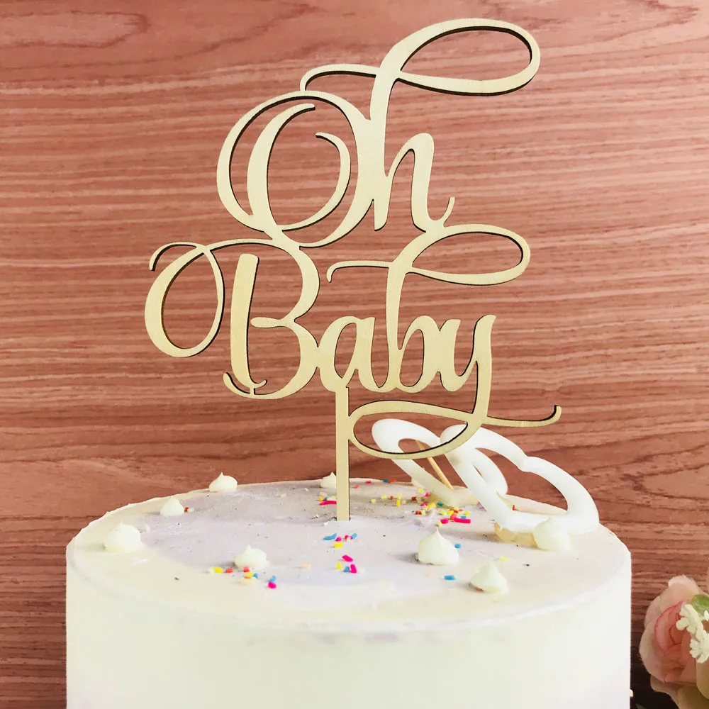 Украшение для торта Oh Baby украшение девочки или мальчика детский праздничный торт