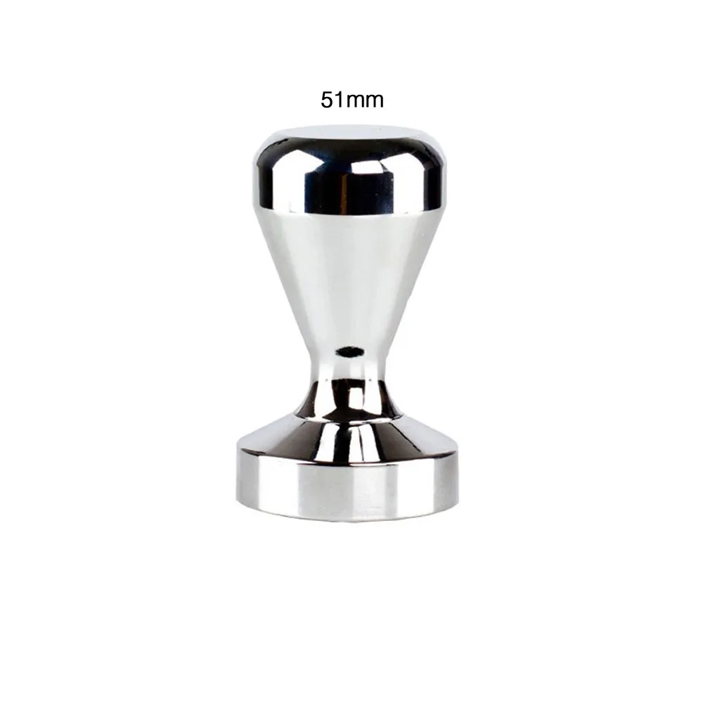 Tamper Силиконовый коврик для кофе, ручка из нержавеющей стали, чашка для ушей, молочный кувшин, вытяжной цветок, кофейная пена, спрей, шаблон из нержавеющей стали, Темпер для кофе - Цвет: Tamper