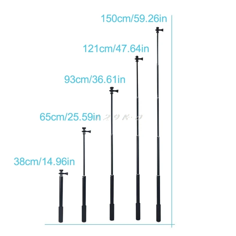 

1.5m/2m Extendable Selfie Stick Tripod Stand for iPhone iPad DSLR Android Gopro