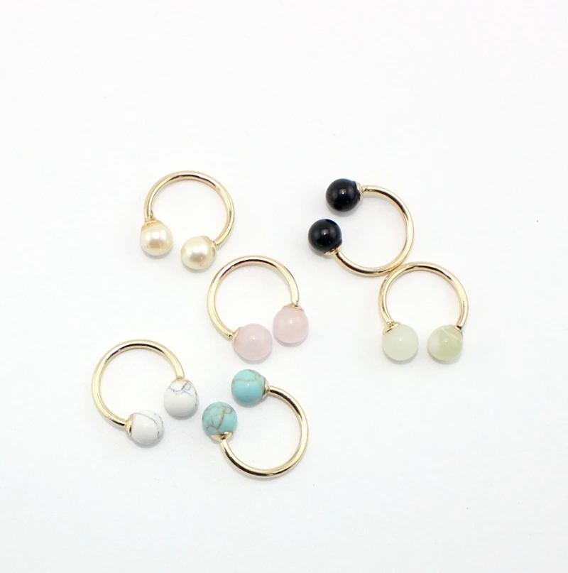 Женское кольцо с натуральными камнями новое милое открытым концом|finger ring|rings free