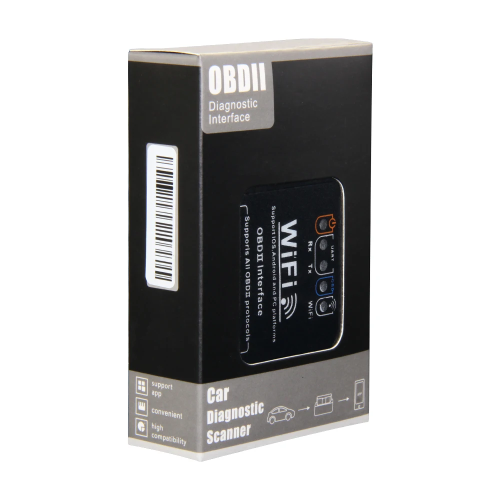 ELM327 wifi V1.5 PIC18F25K80 для IOS/Android OBDII OBD2 диагностический инструмент ELM 327 V1.5 wifi диагностический инструмент OBD2 сканер