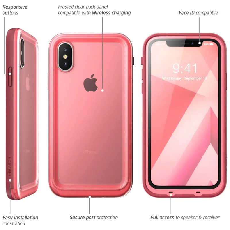 Для iphone X Xs чехол 5 8 дюйма Оригинальный i-Blason Aegis Водонепроницаемый с полным