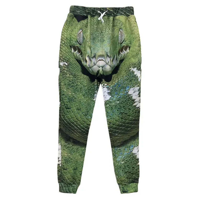 Мужские штаны для бега 3D спортивные с принтом животных изображением Льва волка