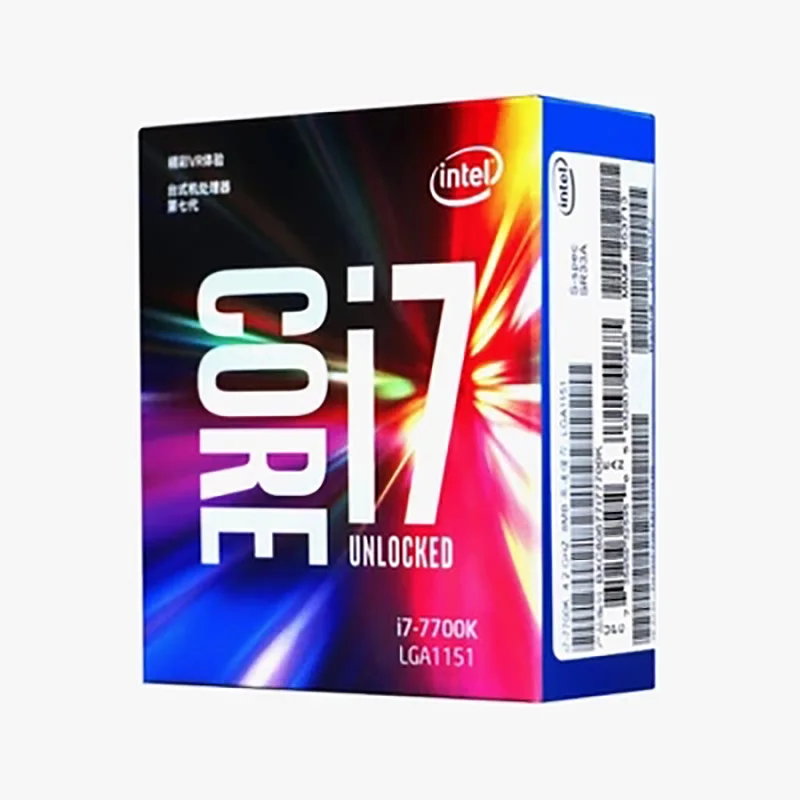 Совершенно новый процессор intel i7 7700K 4 2G 91W ядра 8 потоков LGA 1151 14 нм Настольный ЦП МБ