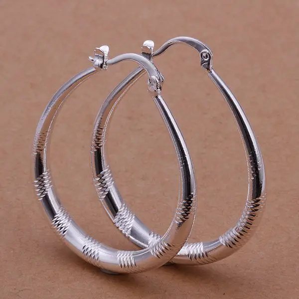 925-sterling-silver earrings 925 jewelry silver plated fashion Small ears ring E294- /cnkalera eesamvza LKNSPCE294 | Украшения и