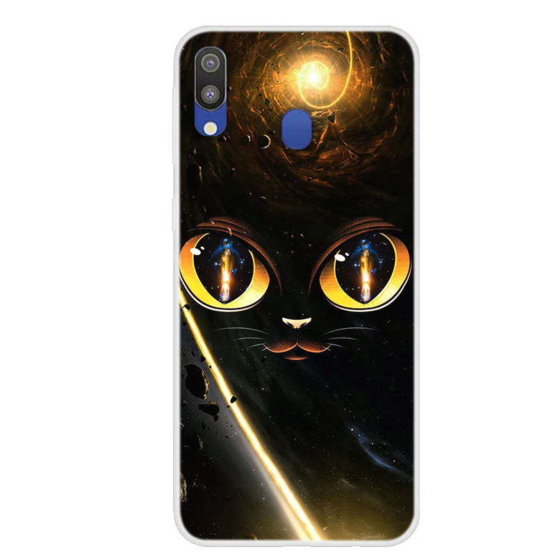 Чехлы для Samsung Galaxy M20 чехлы с мультяшным рисунком прозрачный чехол мягкий