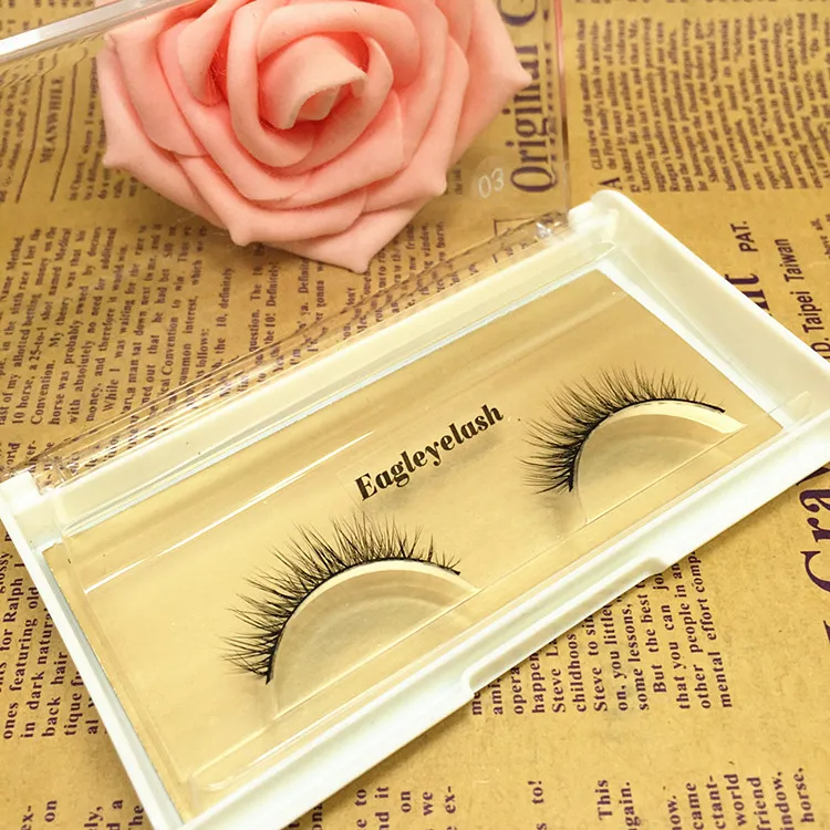 Новинка 2015 3D модные Искусственные ресницы натуральные норковые волосы ручной