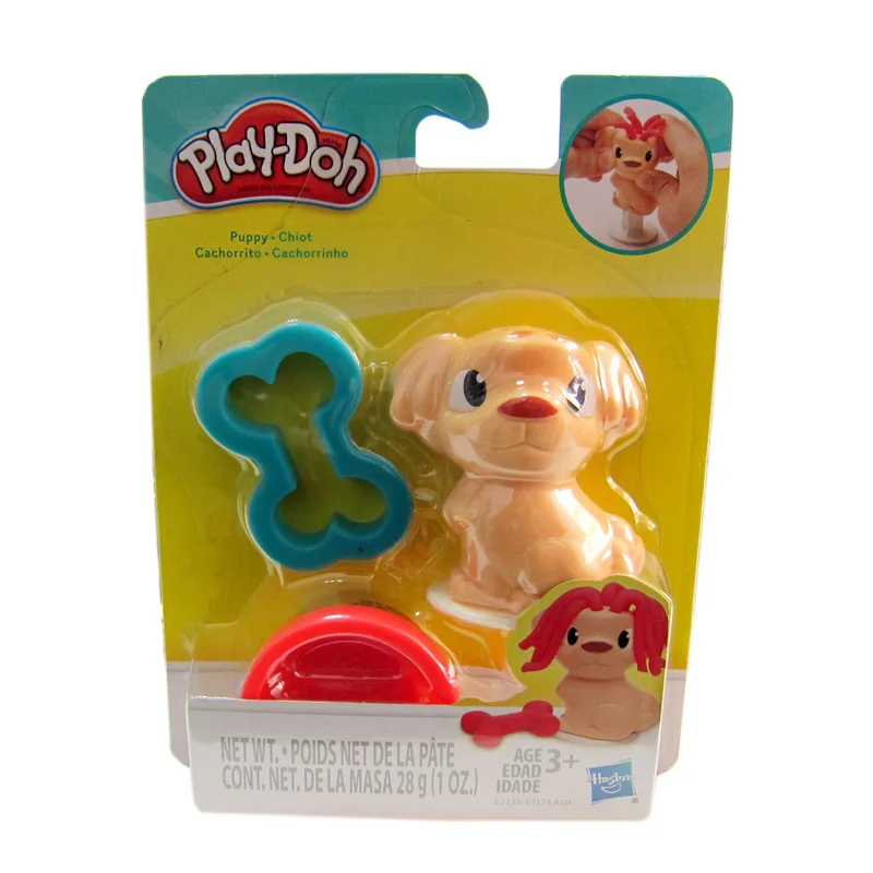 Play Doh интерактивные игрушки детские ремесленные клейкие аксессуары набор форм для собак, кошек, кроликов цветной Dlay сухой на воздухе полимерный пластилин