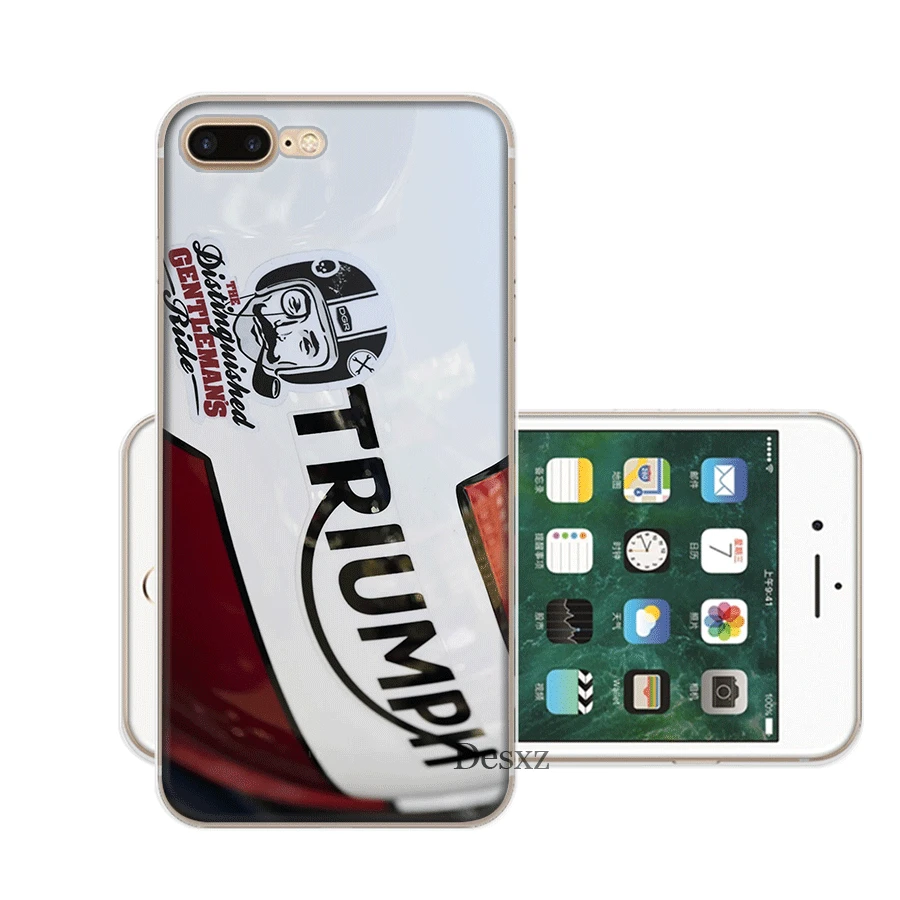 Триумф Мотоцикл мобильный чехол для телефона жесткий iphone 5 5s se 6 6s 7 8 Plus iPhone 11 Pro X XR XS