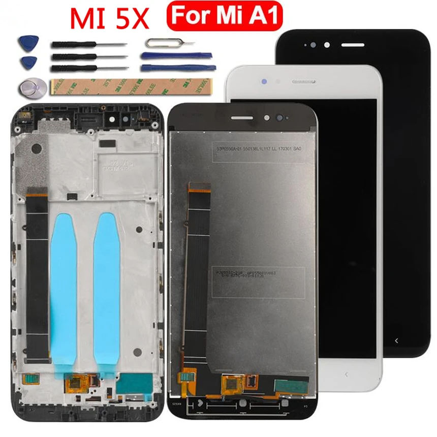 Для Xiaomi Mi A1 ЖК дисплей + рамка сенсорный экран для 5X дигитайзер сборка Сенсорная