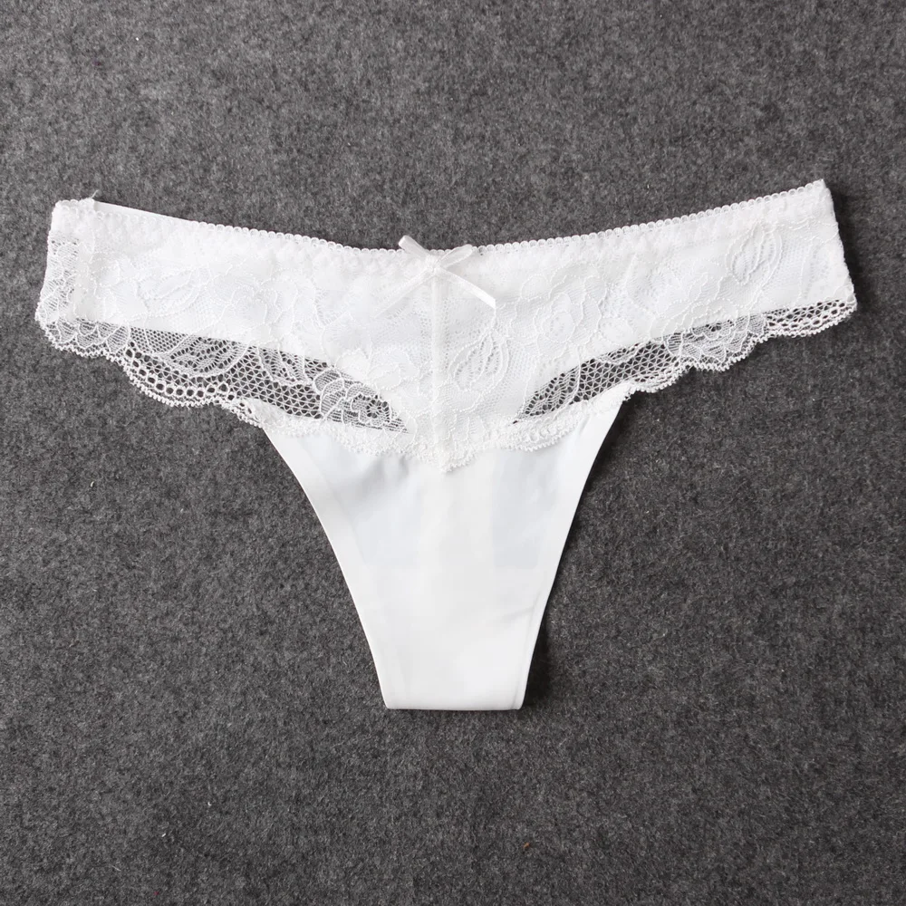 6 шт./лот Новые бесшовные + кружевные трусики женское нижнее белье сексуальные