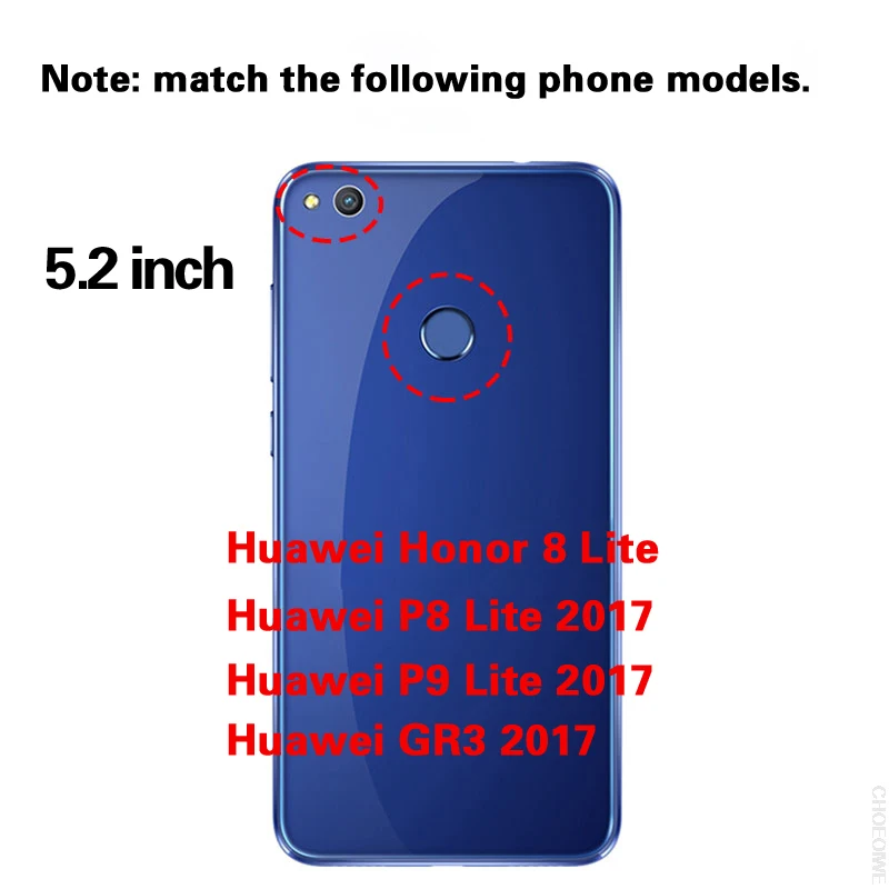 Жесткий защитный чехол 3 в 1 для Huawei P8 P9 lite 2017 телефона Honor 8 Lite Противоударная