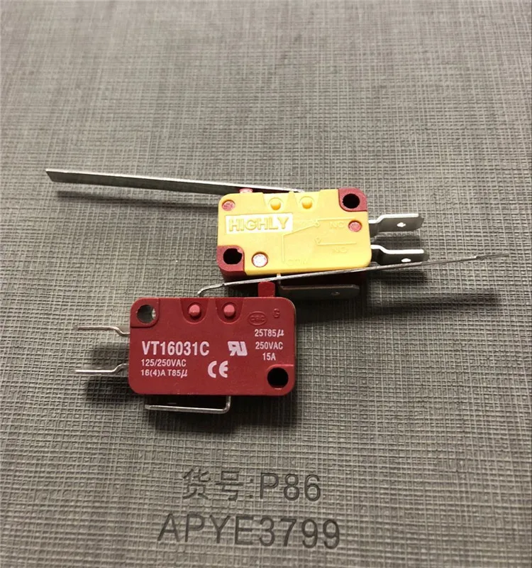 

Original new 100% import VT16031C long pendulum rod high current micro switch 15A250VAC 16A 125/250VAC