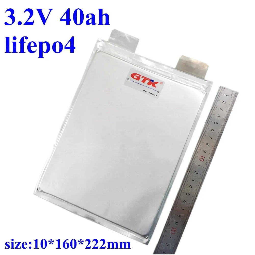 5 шт бренд 3 2 v 40ah lifepo4 аккумулятор перезаряжаемый литиевый rion для 12v 24v 36v E