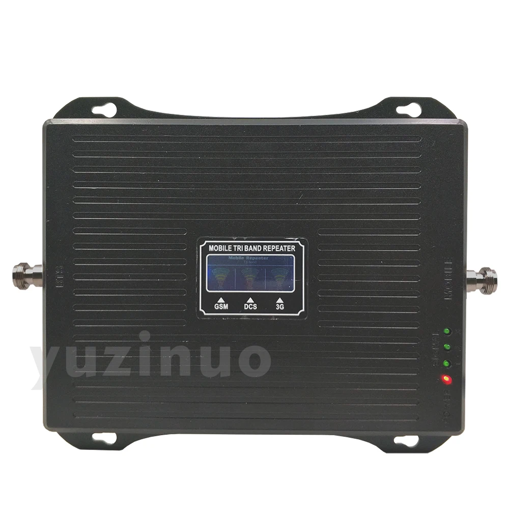 

2G/3G/4G Celular Signal Booster Tri Band for GSM 900+DCS/LTE 1800+WCDMA 2100 Mhz Cell Phone Signal Repeater Amplifier 70dB Gain