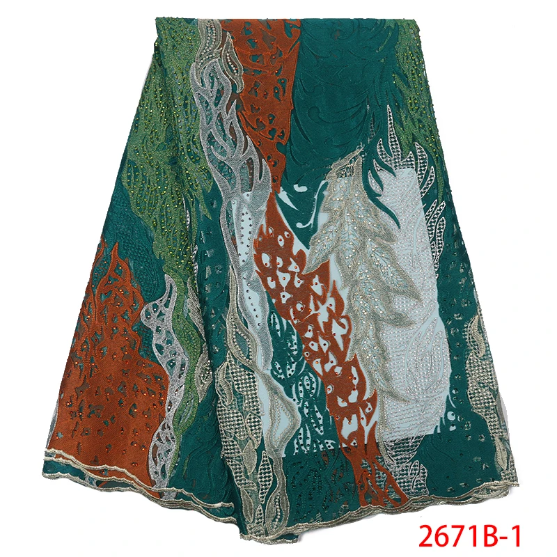 Вышитая тюль кружевная ткань с камнями французский африканский сетка кружево