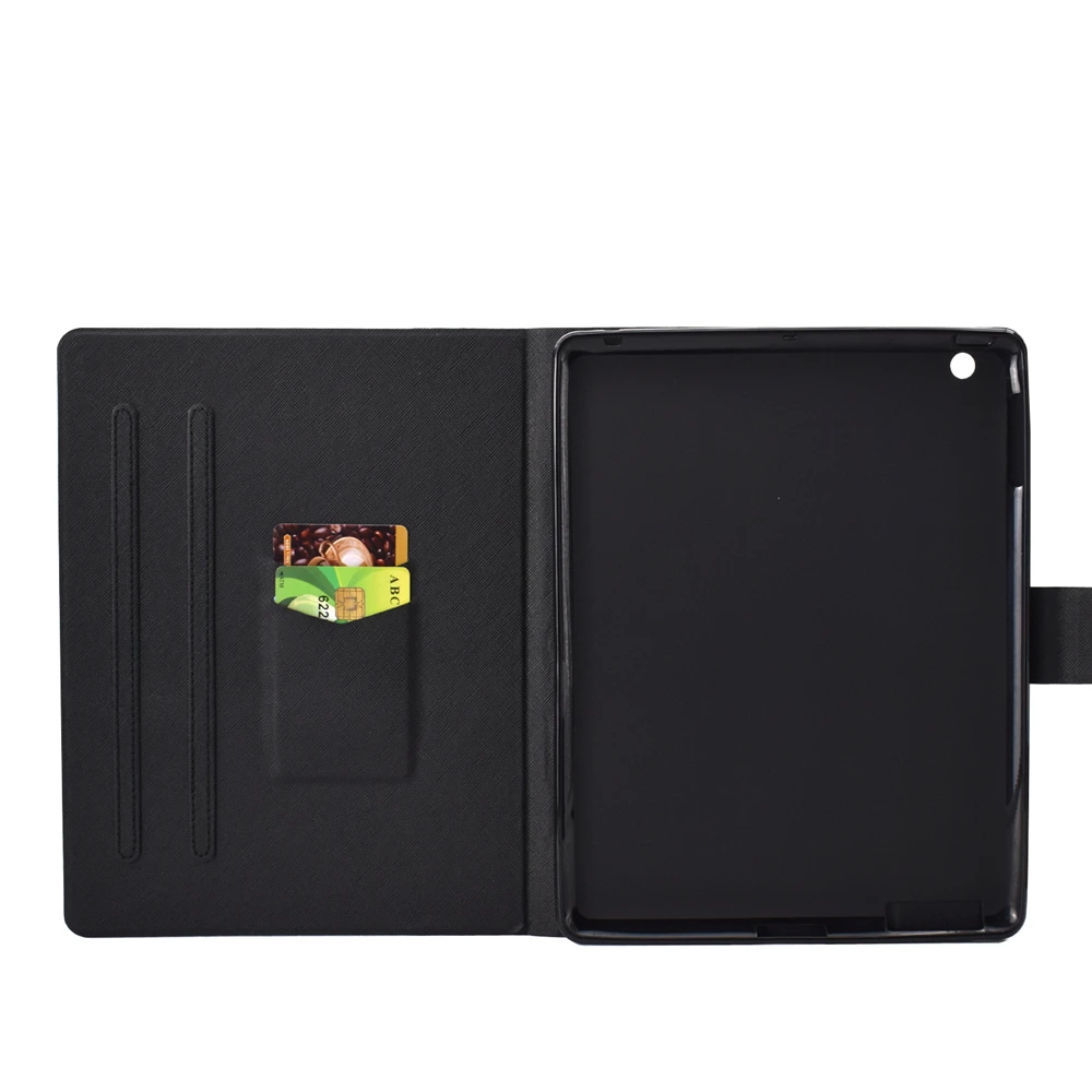 For Huawei MediaPad T3 10.0 Case Fashion Cartoon PU Leather Flip Smart Tablet Stand Card Slot | Компьютеры и офис