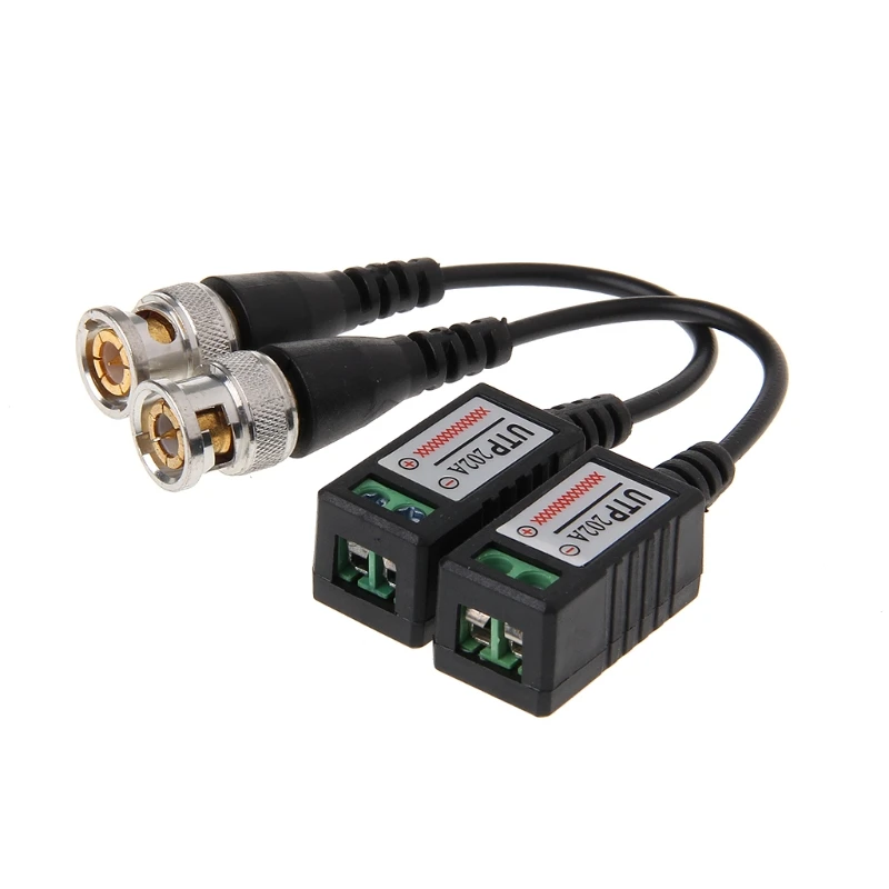 

1 Pair 1CH Passive UTP Video Balun Twisted Transceiver BNC For Cat5 CCTV Camera