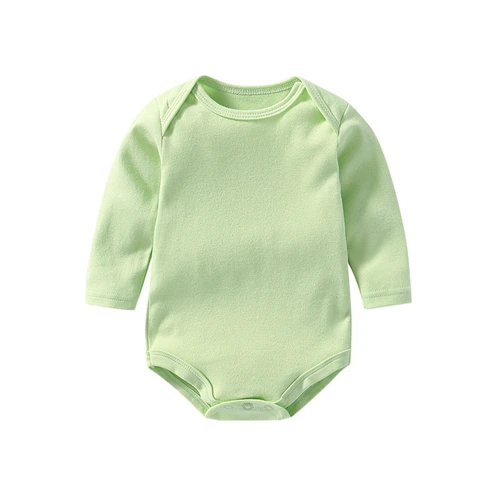 Зеленый Lawadka брендовая хлопковая от Carter's, детский костюмчик, однотонное пальто для девочек Боди-костюм для детей ясельного возраста с длинными рукавами костюм новорожденный Одежда для малышей - Цвет: Зеленый