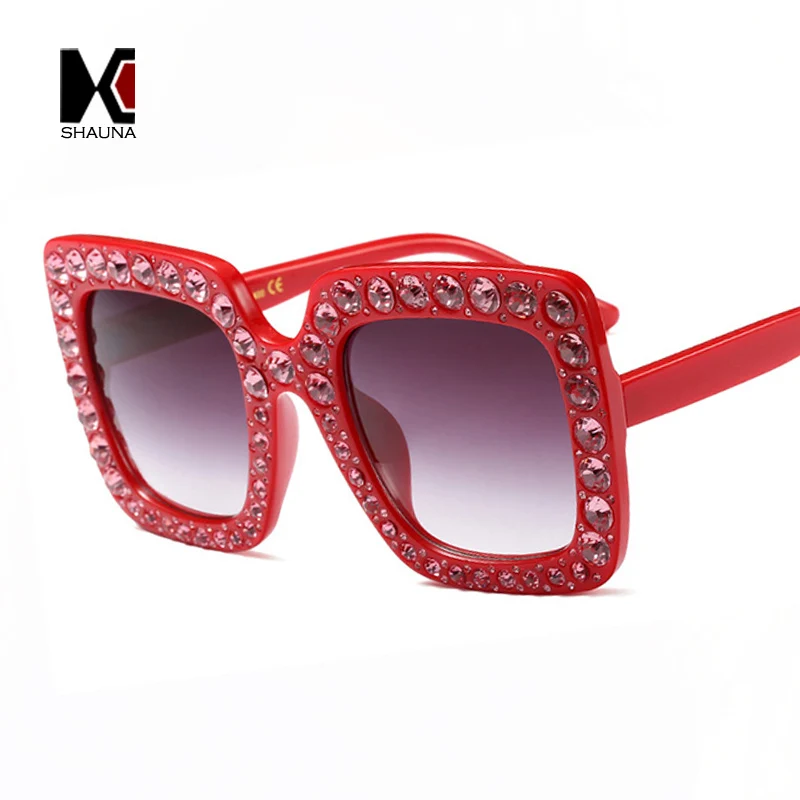 SHAUNA Bling Новые цвета трендовые хрустальные украшения квадратные женские