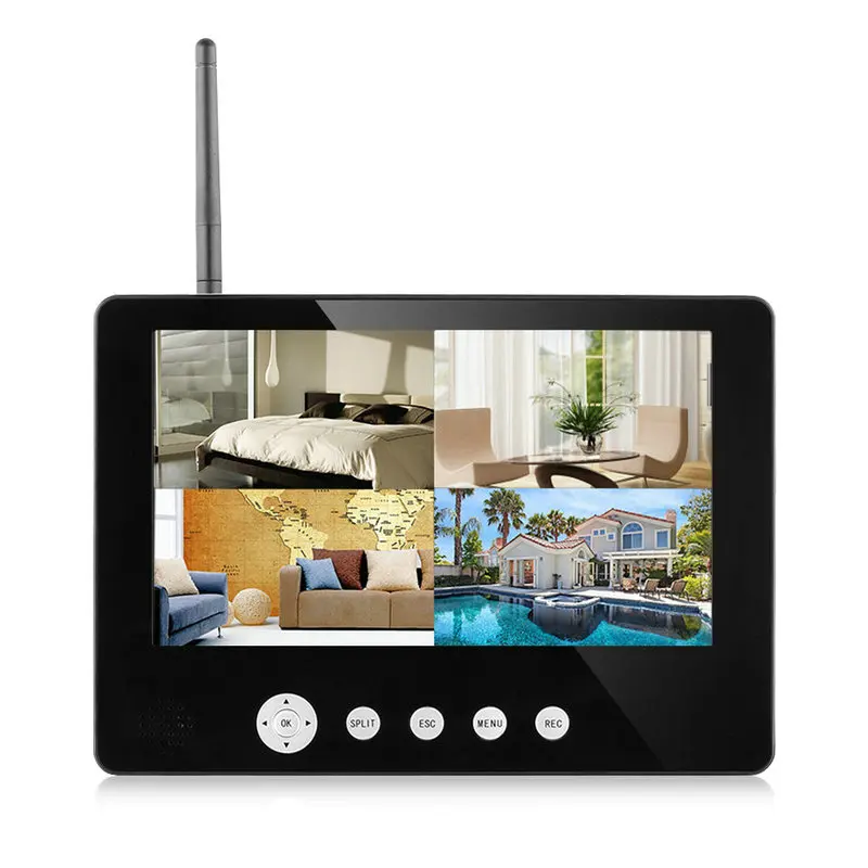 SmartYIBA 9 дюймов TFT lcd 4CH беспроводная камера видеонаблюдения CCTV безопасности