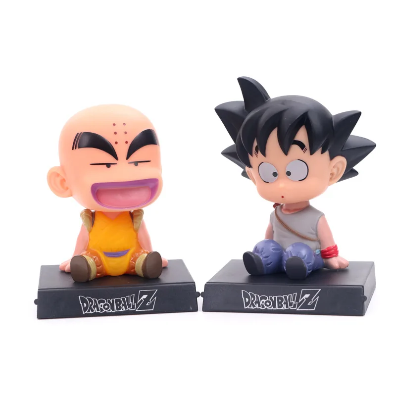 Качающаяся голова Dragon Ball фигурка Сон Гоку криллин встряхиватель держатель телефона кронштейн украшение автомобиля аниме модель ПВХ игрушки подарки