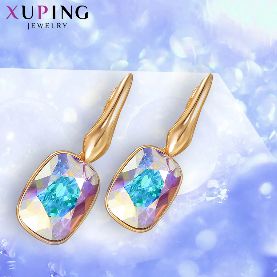 Xuping ювелирные изделия Роскошные обручи серьги кристаллы от Swarovski Бесплатный подарок упаковка на День Матери подарки для женщин девочек S150-20555