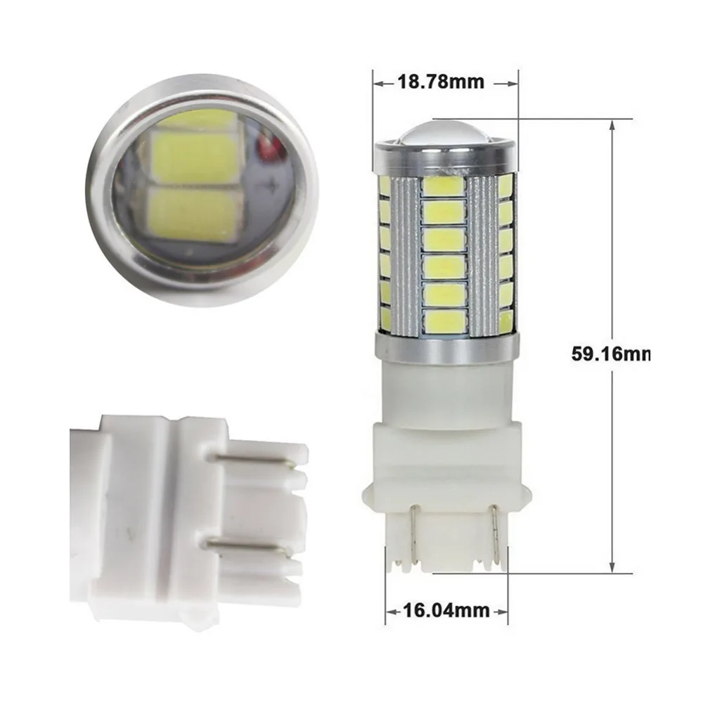 1 пара T25 3157 3156 5630 задние фонари заднего хода 33 SMD светодиодный Автомобильная
