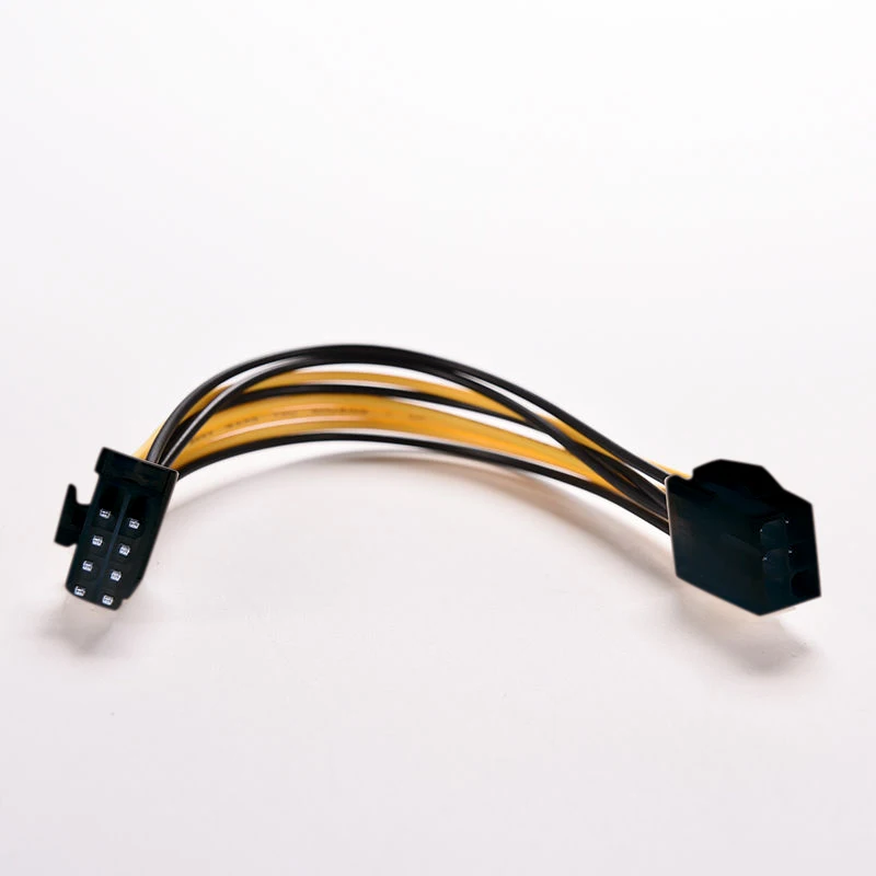 JETTING Новый 6 контактный Feamle к 8 контактному штекеру PCI Express кабель преобразователя