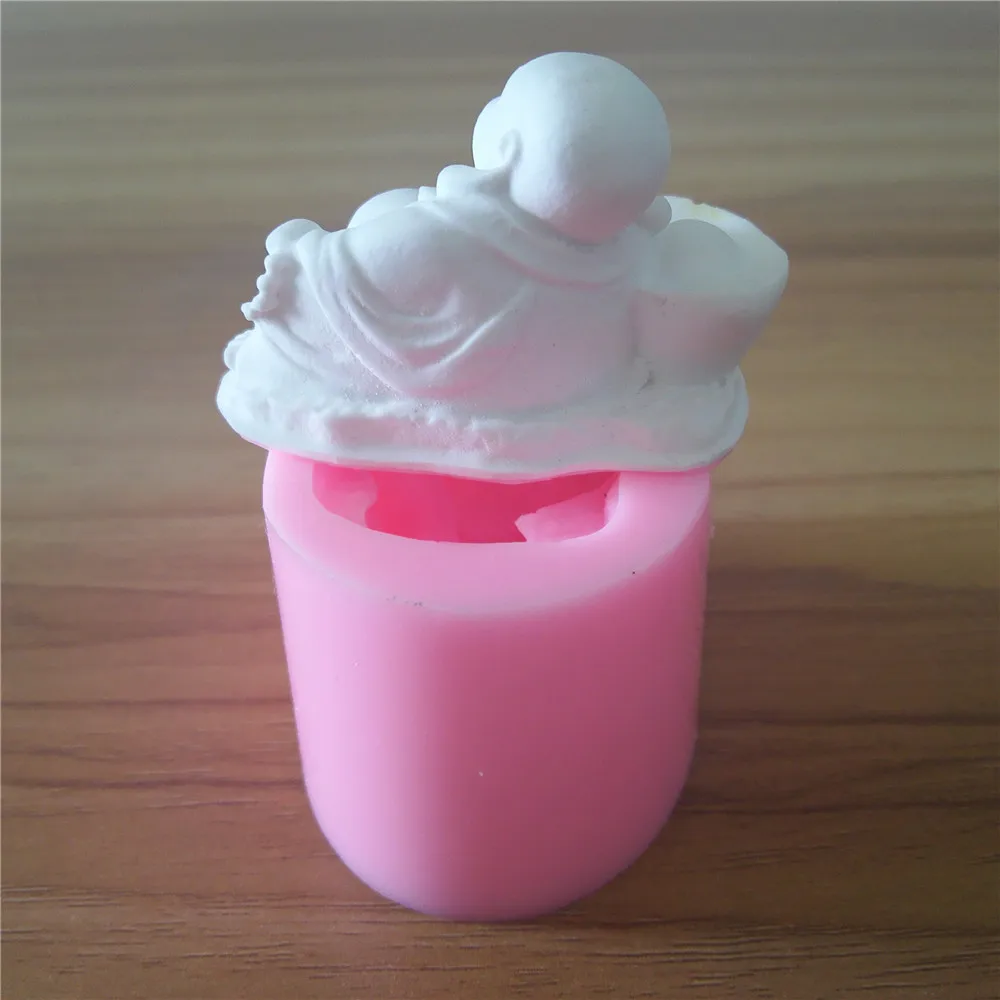 Силиконовые формы для мыла в виде Будды форма шоколадного фондана|molded cable strain