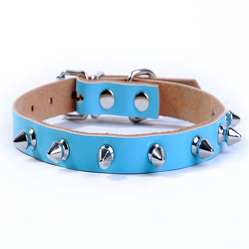 Ошейники для маленьких кошек ошейники собак из натуральной воловьей кожи с