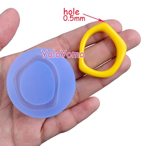 B239YL Pendant Silicone Mold for Jewelry Making Cabochon Pendant Charm Resin Key Ring Candy Chocolate Cake Decorating Tools - Цвет: B024YL
