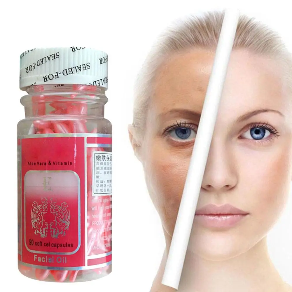90 шт./бутылки Витамин Е уход за кожей лица крем против морщин жидкость для снятия