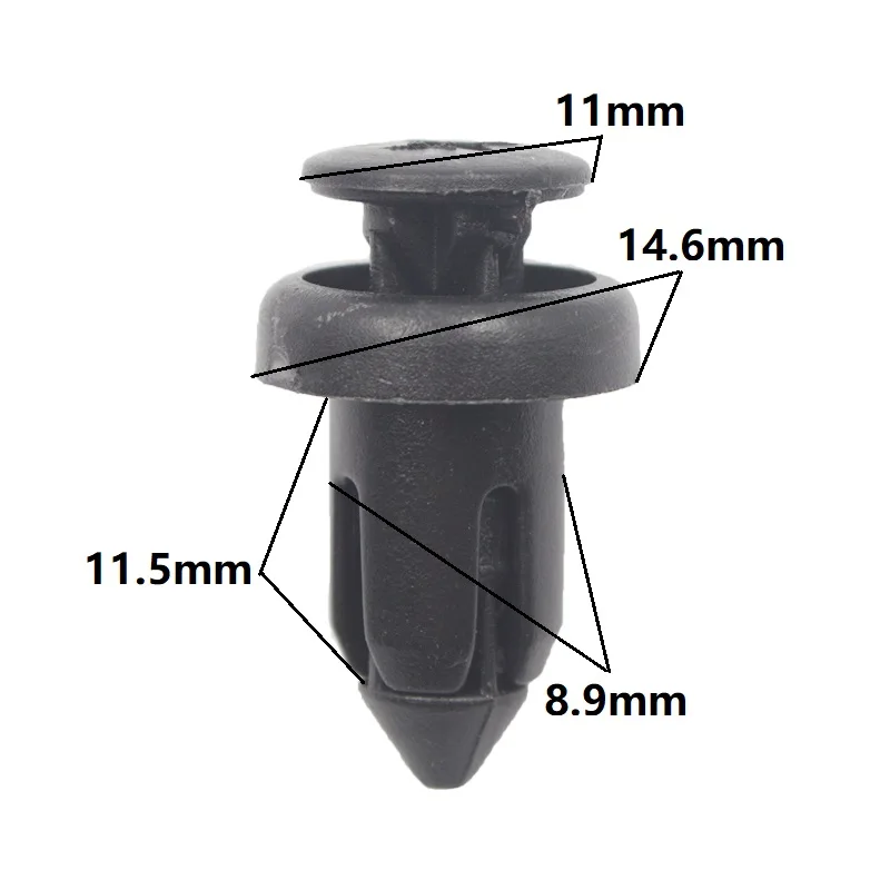 Фиксаторы 9 мм для передних и задних бамперов фиксаторы крыльев заклепки