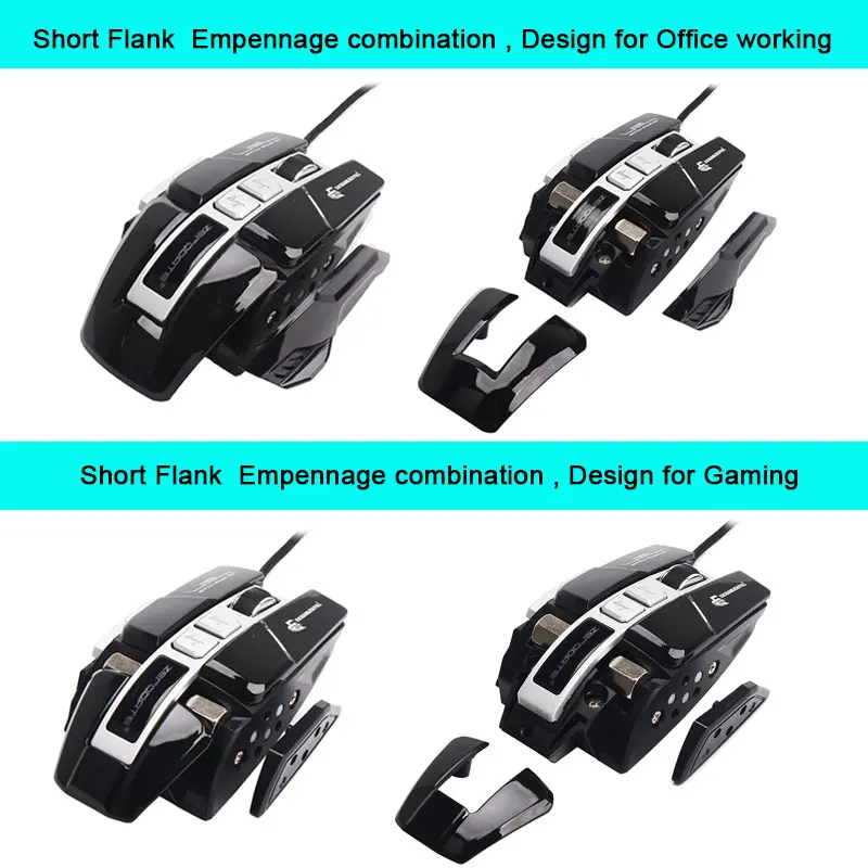 DIY Detachable RGB 3200 DPI Professional Macro Programming Mouse Backlight LED Wired Computer PC Gaming Heavy Mice for Gamer | Компьютеры