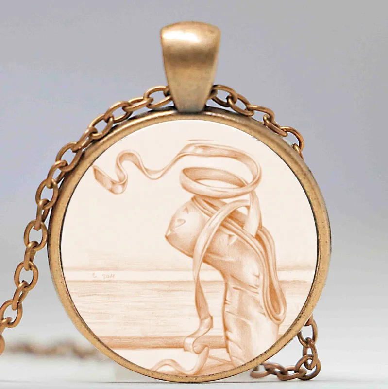 Балетная танцевальная девушка фото чокер ожерелье розовые балетные тапочки