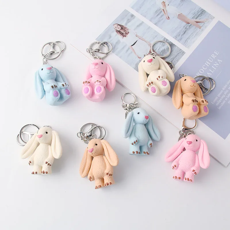 Высокое качество 2019 Новый Кролик Мех брелок кролик модный игрушка сумка с
