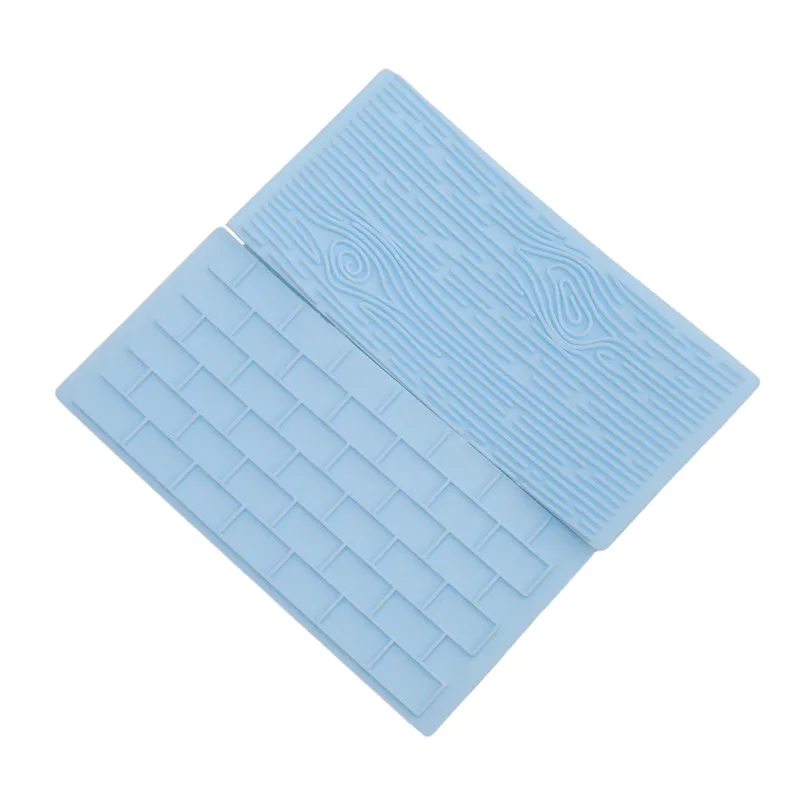 2pcs/pack Texture Silicone Mold Of Tree Bark + Brick Wall Mat Fondant Cake Decorating Tools Bakeware | Дом и сад