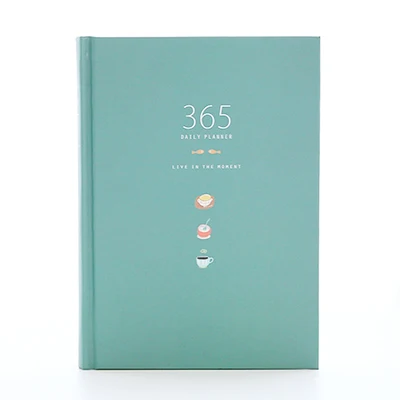 Blue-green Милый канцелярский блокнот 365 кавайный планировщик А5 Еженедельный ежемесячный ежедневник планировщик блокнот s или журнал школьные принадлежности - Цвет: Blue-green