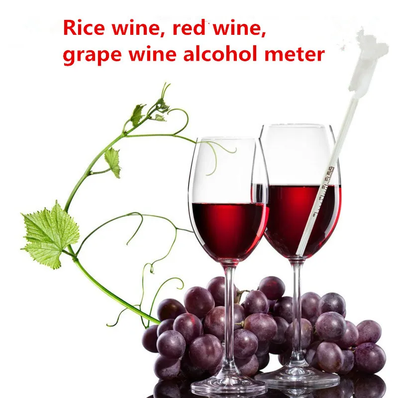 

Tester Grape Hydrometer Alcohol Meter Alcoholometer Vintage Measuring Tool 0-25% Alcohol Concentration Wine Tester